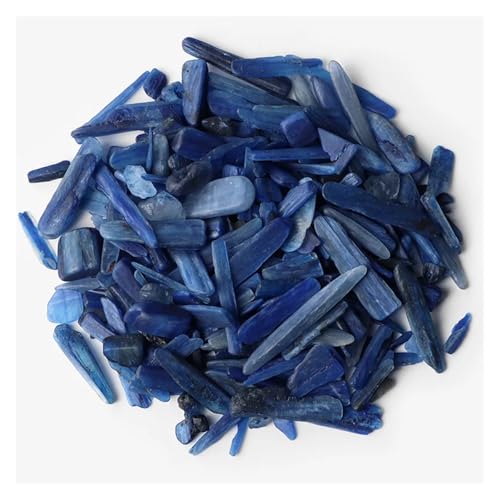5-9mm Unregelmäßiger Stein Kies Agat Quartzs Mineralien Rock Chips for Home Aquarium Anzeige Dekoration DIY(NO.14 Kyanite,100g) von YGSGJSP