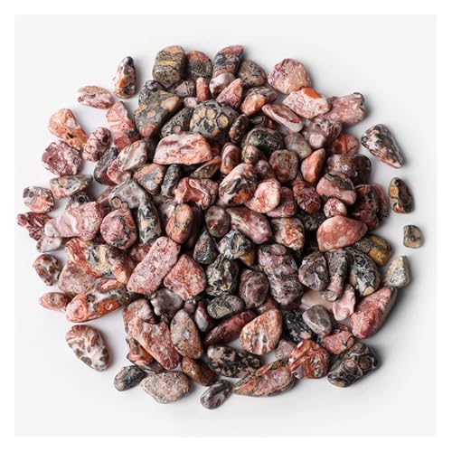 5-9mm Unregelmäßiger Stein Kies Agat Quartzs Mineralien Rock Chips for Home Aquarium Anzeige Dekoration DIY(NO.15 Leopard Jasper,50g) von YGSGJSP