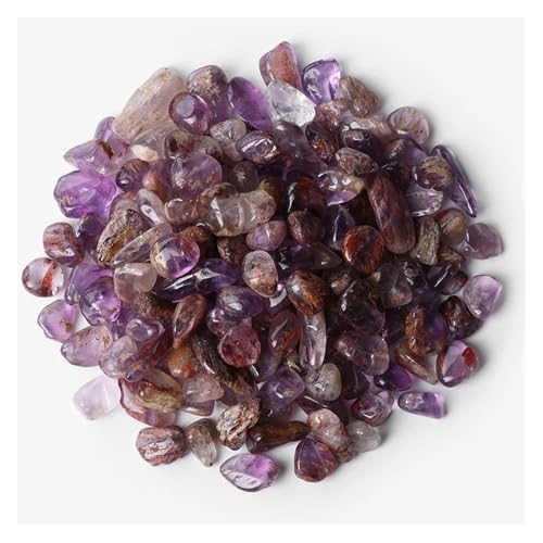 5-9mm Unregelmäßiger Stein Kies Agat Quartzs Mineralien Rock Chips for Home Aquarium Anzeige Dekoration DIY(NO.16 Purple Phantom,20g) von YGSGJSP