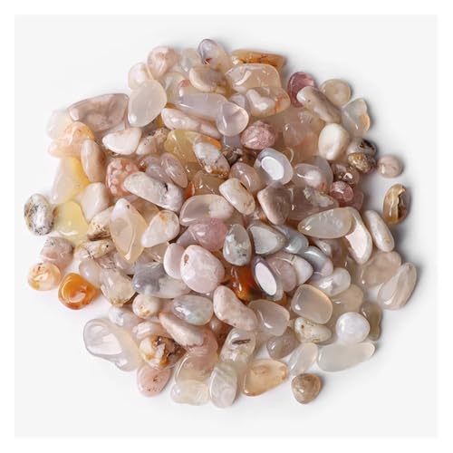 5-9mm Unregelmäßiger Stein Kies Agat Quartzs Mineralien Rock Chips for Home Aquarium Anzeige Dekoration DIY(NO.25 Sakura Agate,50g) von YGSGJSP