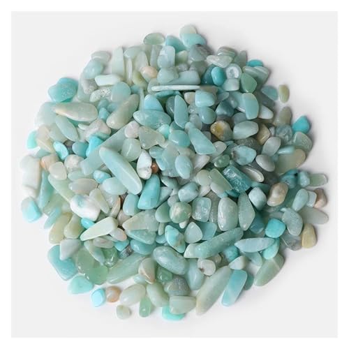 5-9mm Unregelmäßiger Stein Kies Agat Quartzs Mineralien Rock Chips for Home Aquarium Anzeige Dekoration DIY(NO.33 Amazonite,100g) von YGSGJSP