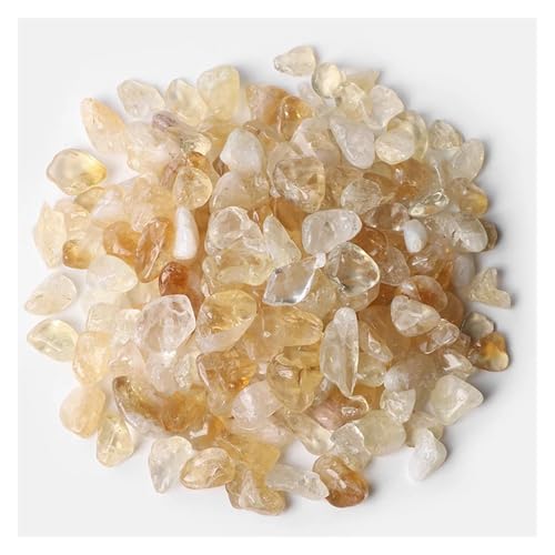 5-9mm Unregelmäßiger Stein Kies Agat Quartzs Mineralien Rock Chips for Home Aquarium Anzeige Dekoration DIY(NO.36 Citrine,100g) von YGSGJSP