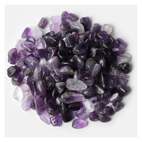 5-9mm Unregelmäßiger Stein Kies Agat Quartzs Mineralien Rock Chips for Home Aquarium Anzeige Dekoration DIY(NO.38 Amethyst,100g) von YGSGJSP