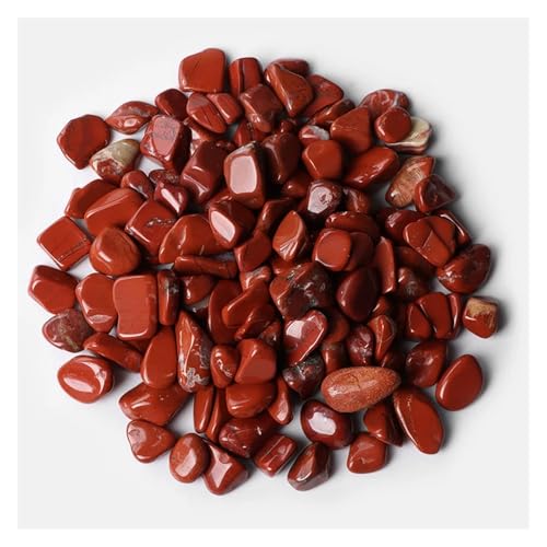 5-9mm Unregelmäßiger Stein Kies Agat Quartzs Mineralien Rock Chips for Home Aquarium Anzeige Dekoration DIY(NO.44 Red Stone,50g) von YGSGJSP