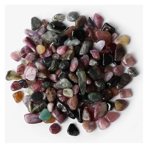 5-9mm Unregelmäßiger Stein Kies Agat Quartzs Mineralien Rock Chips for Home Aquarium Anzeige Dekoration DIY(NO.7 Tourmaline,50g) von YGSGJSP