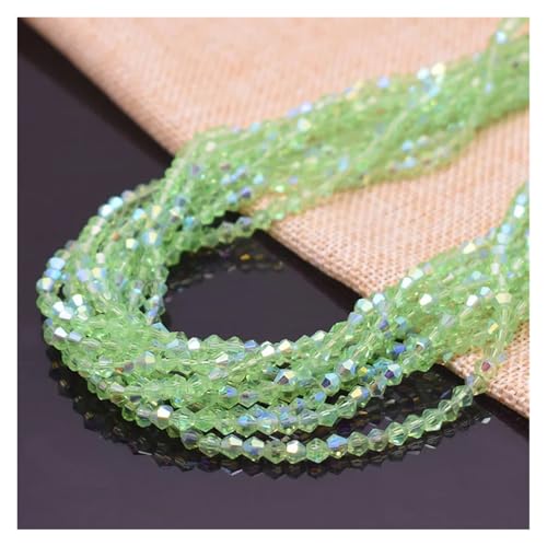 90 stücke Halb AB Farbe Doppelkegel Kristall Glas Perlen Lose Spacer Österreich Facettiert for Schmuck Machen DIY(Color-10) von YGSGJSP