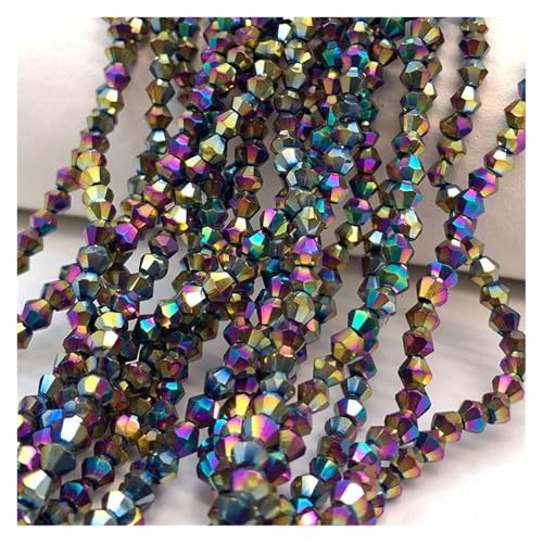 Doppelkegel-Kristallperlen, facettiertes loses Abstandsglas for die Schmuckherstellung, Zubehör for Halsketten, Armbänder und Ohrringe(Khaki,3.0mm(110-125pcs)) von YGSGJSP