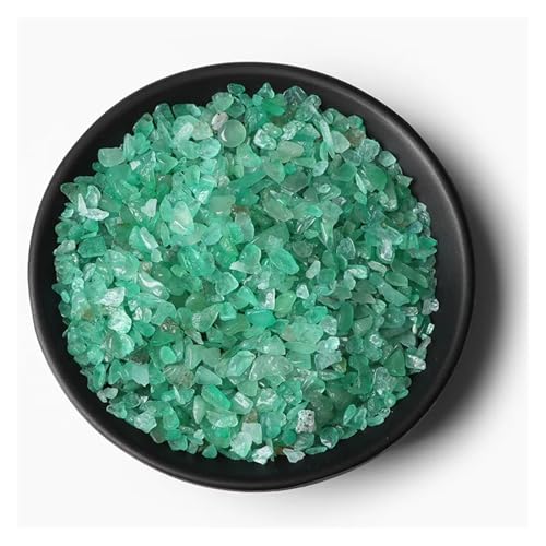 Unregelmäßiger Kies, Rosenquarz, Rohmineralien, Stein, Verwendung for die Dekoration von Wohnkultur, Aquarium, Aquarium(NO.1 Aventurine,100g) von YGSGJSP