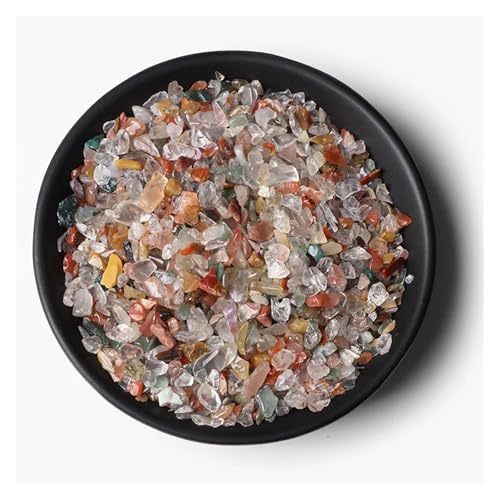 Unregelmäßiger Kies, Rosenquarz, Rohmineralien, Stein, Verwendung for die Dekoration von Wohnkultur, Aquarium, Aquarium(NO.13 Mix Quartz,100g) von YGSGJSP