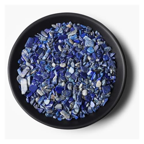 Unregelmäßiger Kies, Rosenquarz, Rohmineralien, Stein, Verwendung for die Dekoration von Wohnkultur, Aquarium, Aquarium(NO.17 Lapis Lazuli,20g) von YGSGJSP