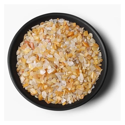 Unregelmäßiger Kies, Rosenquarz, Rohmineralien, Stein, Verwendung for die Dekoration von Wohnkultur, Aquarium, Aquarium(NO.19 Aventurine,50g) von YGSGJSP