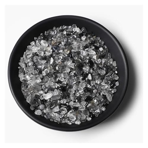Unregelmäßiger Kies, Rosenquarz, Rohmineralien, Stein, Verwendung for die Dekoration von Wohnkultur, Aquarium, Aquarium(NO.26 Rutilated,20g) von YGSGJSP