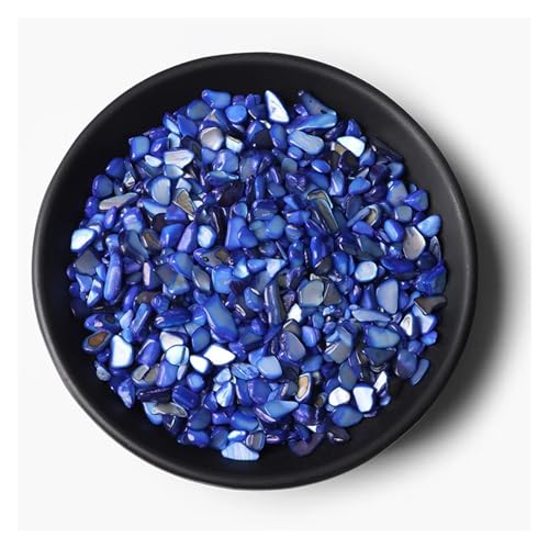 Unregelmäßiger Kies, Rosenquarz, Rohmineralien, Stein, Verwendung for die Dekoration von Wohnkultur, Aquarium, Aquarium(NO.43 Dyed Shell,100g) von YGSGJSP