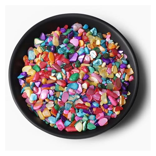 Unregelmäßiger Kies, Rosenquarz, Rohmineralien, Stein, Verwendung for die Dekoration von Wohnkultur, Aquarium, Aquarium(NO.45 Dyed Shell,50g) von YGSGJSP