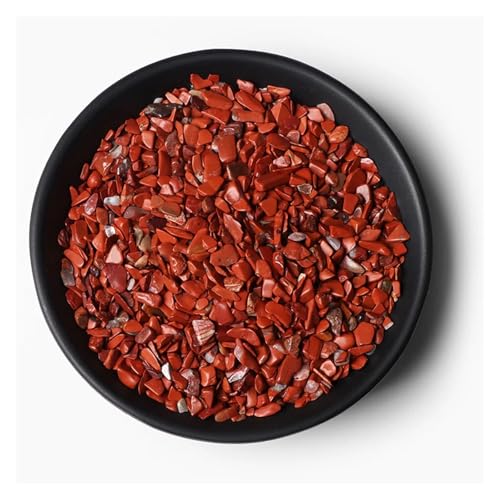 Unregelmäßiger Kies, Rosenquarz, Rohmineralien, Stein, Verwendung for die Dekoration von Wohnkultur, Aquarium, Aquarium(NO.7 Red Japer,20g) von YGSGJSP