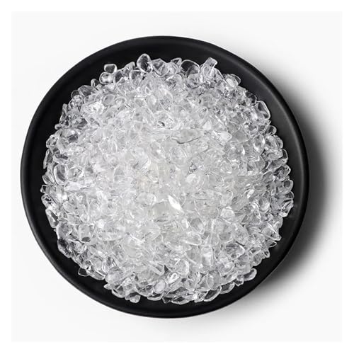 Unregelmäßiger Kies, Rosenquarz, Rohmineralien, Stein, Verwendung for die Dekoration von Wohnkultur, Aquarium, Aquarium(NO.8 Clear Quartz,100g) von YGSGJSP