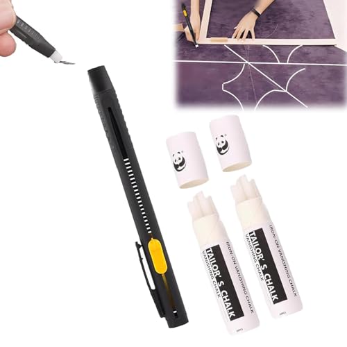 YGSIKY Wärmelöschbarer Stoffmarker zum Nähen, bei hohen Temperaturen verschwindende Positionierungskreide, waschbarer, löschbarer und austauschbarer Nachfüllmarker, geeignet für DIY-Nähwerkzeuge (B) von YGSIKY