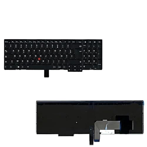 YGUWZ Azerty FR Französische Tastatur mit Hintergrundbeleuchtung, kompatibel mit P50S T560 W540 T540P W541 T550 W550S L540 L560 L570 E531 E540 Laptop(with Backlit) von YGUWZ