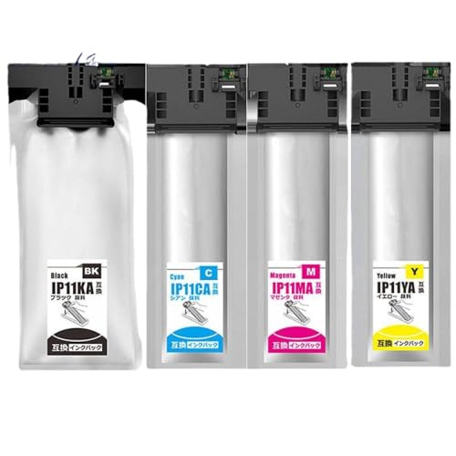 YGUWZ Kompatible Tintenbeutelpatrone IP11KA IP11KB T11G1 Kompatibel mit PX-M887F PX-S887 Drucker(KA CA YA MA(4PCS)) von YGUWZ