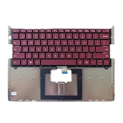 YGUWZ Tastatur Laptop 1 2 1769 1782 US 13,5 Zoll Rot kompatibel mit Geräten von YGUWZ