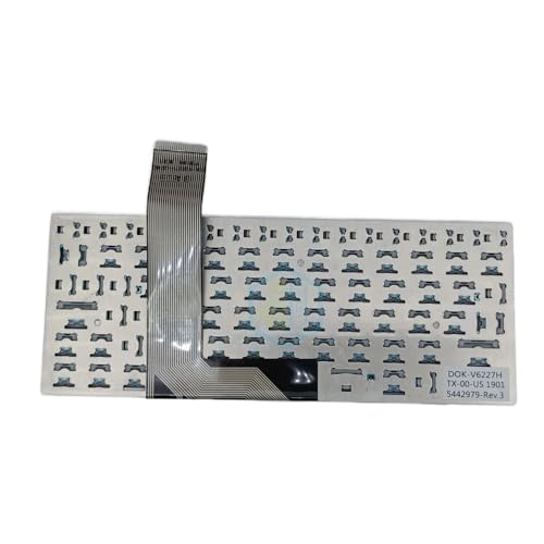 YGUWZ Tastatur kompatibel mit F6 F3 V5 GE USA graue Tastenkappen D0K-V6227H von YGUWZ