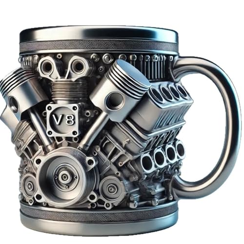 Edelstahl Aus Dem Automobilmotivenmechanik Mechanische Detaillierung Von Harzkaffeetassen Isoliert Getränke Für Den Täglichen Gebrauch von YGXNHOG