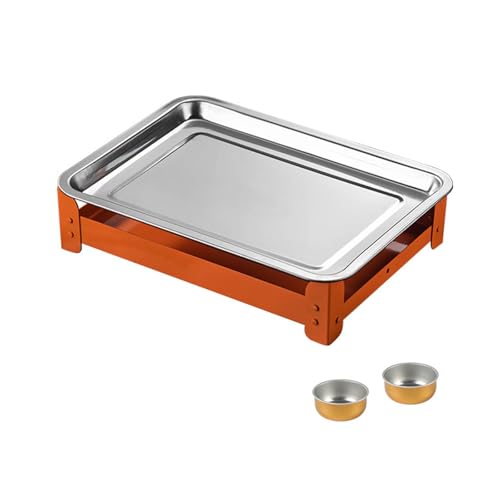 Rostproof Grills Party Essentielles Lebensmittelwärmschale Edelstahl Konstruktion Geräumige Front Für Mehrfache Fleischportion von YGXNHOG