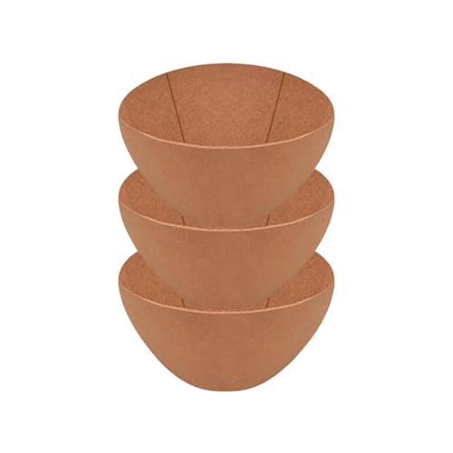 YGXNHOG 3 Pc Verdickte Filzkorb Liner Bird Proof Design Behält Die Bodenintegrität Rund Hängende Pflanzertöpfe Einsätze von YGXNHOG