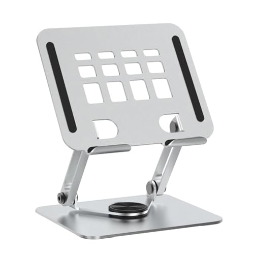 YGXNHOG Mehrfach Abgewinkelte Aluminium Desktop Ständer Für Tabletten 360 Grad Rotierbare Höhen Schwere Tabletten Unterstützen Die Halterung von YGXNHOG