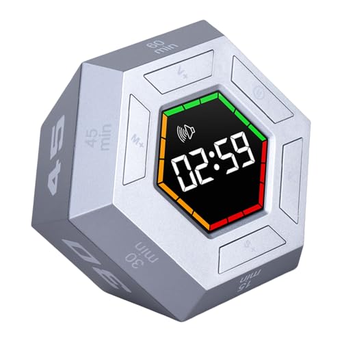 Zeitmanagement Tool Digital Timer LED Display Countdown Sechsexagonal Form Timer Akustik Erinnerung Für Hausaufgaben von YGXNHOG