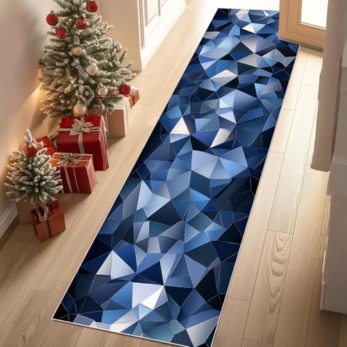 Teppich Flur 80x200 cm Abstrakte Geometrie Zeitgenössisch Polygon Teppiche Kurzflor Futurismus Dreieck Teppiche Läufer Rutschfest Waschbare Teppich Weich Küchenläufer für Schlafzimmer Wohnzimmer Teppich Flur 80x200 cm Abstrakte Geometrie Zeitgenössisch Polygon Teppiche Kurzflor Futurismus Dreieck Teppiche Läufer Rutschfest Waschbare Teppich Weich Küchenläufer für Schlafzimmer Wohnzimmer von YGcegcia