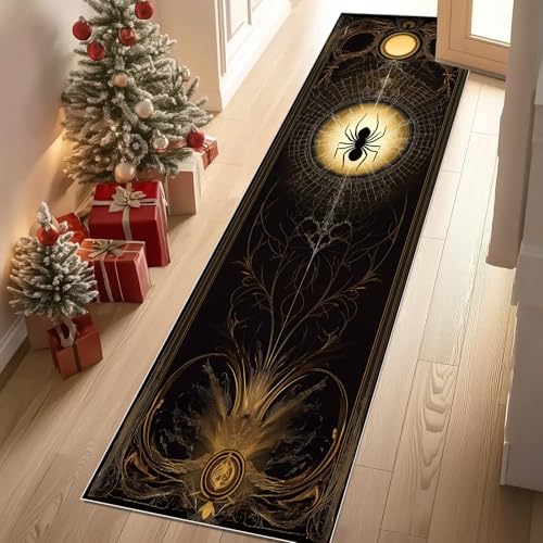 Teppich Läufer Horror Spinne Spinnennetz Gotisch Teppiche Flur Gruselig Mystisch Insekt Teppich Gegend 60x300 cm Waschbar Rutschfest Weich Kurzflor Carpet Wohnzimmer Schlafzimmer Kinderzimmer Teppich Läufer Horror Spinne Spinnennetz Gotisch Teppiche Flur Gruselig Mystisch Insekt Teppich Gegend 60x300 cm Waschbar Rutschfest Weich Kurzflor Carpet Wohnzimmer Schlafzimmer Kinderzimmer von YGcegcia