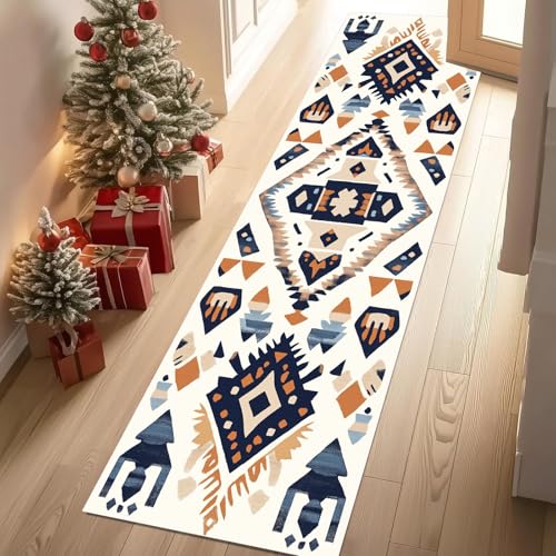 YGcegcia Ethnischer Stammes Aztekenmuster Geometrie Teppich Gegend 80x300 cm Amerikanischer Western Polygon Läufer Teppich rutschfest Waschbare Teppiche Kurzflor Bettvorleger Wohnzimmer Schlafzimmer YGcegcia Ethnischer Stammes Aztekenmuster Geometrie Teppich Gegend 80x300 cm Amerikanischer Western Polygon Läufer Teppich rutschfest Waschbare Teppiche Kurzflor Bettvorleger Wohnzimmer Schlafzimmer von YGcegcia