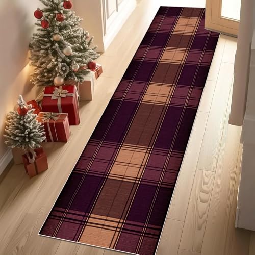 YGcegcia Karierte Gedruckt Geometrisch Linie Läufer Teppich 60x120 cm Karomuster Gitter Bauernhaus Waschbare Teppiche Bettvorleger Teppich Klein Kurzflor rutschfest Weich Eingangsmatte Innen YGcegcia Karierte Gedruckt Geometrisch Linie Läufer Teppich 60x120 cm Karomuster Gitter Bauernhaus Waschbare Teppiche Bettvorleger Teppich Klein Kurzflor rutschfest Weich Eingangsmatte Innen von YGcegcia