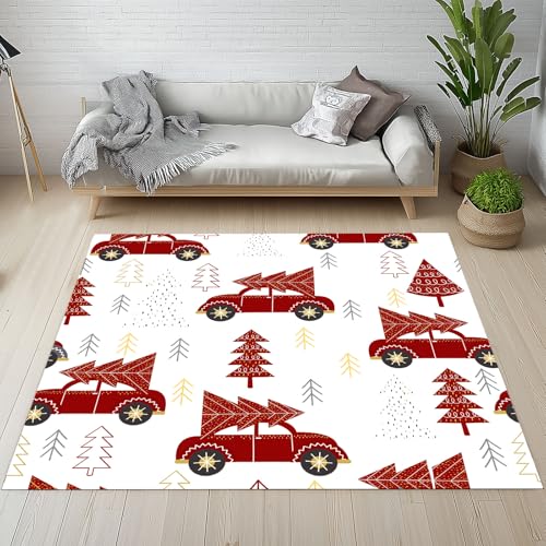 YGcegcia Kiefer Baum Auto Geometrisch Rot Teppiche Wohnzimmer 200x300 cm Pflanze Minimalismus Teppich Groß Waschbar rutschfest Weich Teppich Kurzflor Schmutzfangmatte Schlafzimmer Kinderzimmer YGcegcia Kiefer Baum Auto Geometrisch Rot Teppiche Wohnzimmer 200x300 cm Pflanze Minimalismus Teppich Groß Waschbar rutschfest Weich Teppich Kurzflor Schmutzfangmatte Schlafzimmer Kinderzimmer von YGcegcia