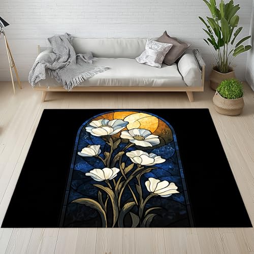 YGcegcia Mohnblume Pflanze Blatter Mosaik-Muster Fußmatte Innen Outdoor Gotisch Geometrisch Vollmond Teppich Klein rutschfest Waschbar 60x90 cm Teppiche Schmutzfangmatte Eingangsmatte Weich Kurzflor YGcegcia Mohnblume Pflanze Blatter Mosaik-Muster Fußmatte Innen Outdoor Gotisch Geometrisch Vollmond Teppich Klein rutschfest Waschbar 60x90 cm Teppiche Schmutzfangmatte Eingangsmatte Weich Kurzflor von YGcegcia