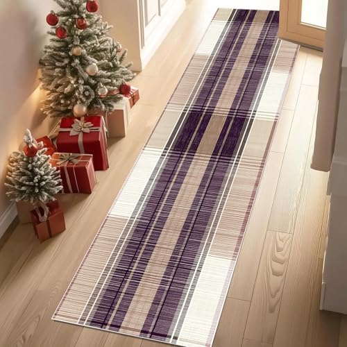YGcegcia Teppich Flur 80x200 cm Karierte Streifenmuster Plaid Linie Teppiche Kurzflor Geometrie Quadrat Teppiche Läufer rutschfest Waschbare Teppich Weich Küchenläufer für Schlafzimmer Wohnzimmer YGcegcia Teppich Flur 80x200 cm Karierte Streifenmuster Plaid Linie Teppiche Kurzflor Geometrie Quadrat Teppiche Läufer rutschfest Waschbare Teppich Weich Küchenläufer für Schlafzimmer Wohnzimmer von YGcegcia