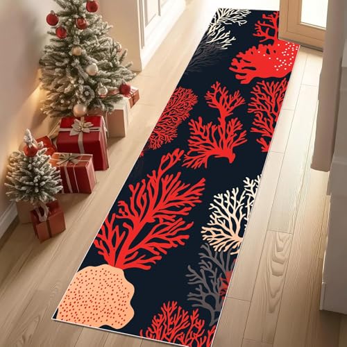YGcegcia Teppich Läufer Koralle Unterwasserwelt Meereslebewesen Teppiche Flur Bunt Korallen Teppich Gegend 60x300 cm Waschbar rutschfest Weich Kurzflor Carpet Wohnzimmer Schlafzimmer Kinderzimmer YGcegcia Teppich Läufer Koralle Unterwasserwelt Meereslebewesen Teppiche Flur Bunt Korallen Teppich Gegend 60x300 cm Waschbar rutschfest Weich Kurzflor Carpet Wohnzimmer Schlafzimmer Kinderzimmer von YGcegcia