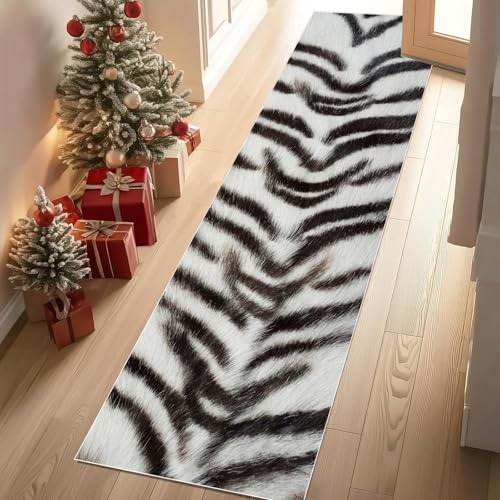 YGcegcia Tiermuster Gestreift Lebensecht Zebramuster Teppich Läufer Wild Tier Teppich Klein 80x240 cm Kurzflor rutschfest Waschbar Küche Teppiche Küchenläufer Weich Kurzflor YGcegcia Tiermuster Gestreift Lebensecht Zebramuster Teppich Läufer Wild Tier Teppich Klein 80x240 cm Kurzflor rutschfest Waschbar Küche Teppiche Küchenläufer Weich Kurzflor von YGcegcia