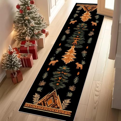 YGcegcia Tribal Baum Rustikaler Bär Läufer Teppich 60x120 cm Aztekenmuster Dreieck Waschbare Teppiche Bettvorleger Teppich Klein Kurzflor rutschfest Weich Eingangsmatte Innen YGcegcia Tribal Baum Rustikaler Bär Läufer Teppich 60x120 cm Aztekenmuster Dreieck Waschbare Teppiche Bettvorleger Teppich Klein Kurzflor rutschfest Weich Eingangsmatte Innen von YGcegcia