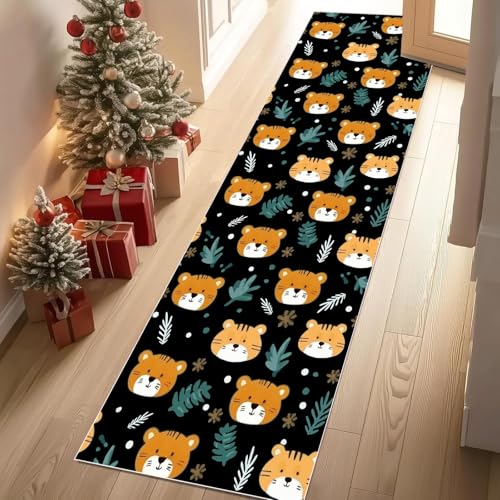 YGcegcia Waschbare Teppiche Cartoon Tiere Niedlich Katzenmotiv Teppichläufer rutschfest Pflanzen Blätter Teppiche Klein 60x150 cm Kurzflor Schlafzimmer Bettvorleger Schmutzfangmatte Kinderzimmer YGcegcia Waschbare Teppiche Cartoon Tiere Niedlich Katzenmotiv Teppichläufer rutschfest Pflanzen Blätter Teppiche Klein 60x150 cm Kurzflor Schlafzimmer Bettvorleger Schmutzfangmatte Kinderzimmer von YGcegcia