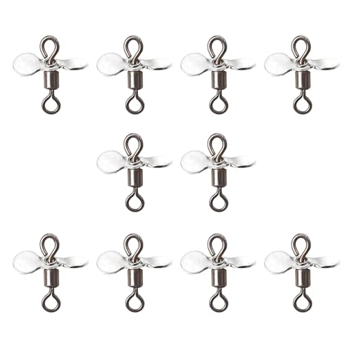 YHAILI 10 Stück Fliegenpropeller Spinnerbait Topwater Angelköder Edelstahl Spinnerbait Requisiten Angelköder YHAILI 10 Stück Fliegenpropeller Spinnerbait Topwater Angelköder Edelstahl Spinnerbait Requisiten Angelköder von YHAILI