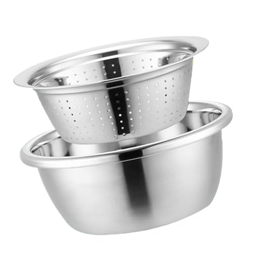 YHAILI Multifunktionales Edelstahl-Becken-Set Küchensieb Küche Kochen Sieb-Set Geeignet für effizientes Kochen YHAILI Multifunktionales Edelstahl-Becken-Set Küchensieb Küche Kochen Sieb-Set Geeignet für effizientes Kochen von YHAILI
