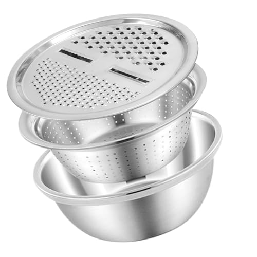 YHAILI Multifunktionales Edelstahl-Becken-Set Küchensieb Küche Kochen Sieb-Set Geeignet für effizientes Kochen YHAILI Multifunktionales Edelstahl-Becken-Set Küchensieb Küche Kochen Sieb-Set Geeignet für effizientes Kochen von YHAILI