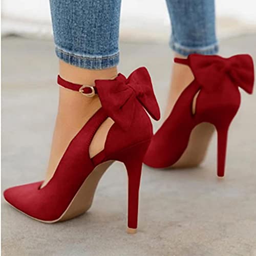 YHCS Frauen spitz auf High Heels Frau Dünne Fersen Damen Sexy Pumps Damen Schnalle Strap Weibliche Mode Bowknot Schuhe Plus Größe 34-43 YHCS Frauen spitz auf High Heels Frau Dünne Fersen Damen Sexy Pumps Damen Schnalle Strap Weibliche Mode Bowknot Schuhe Plus Größe 34-43 von YHCS
