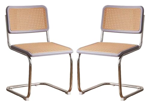 YHDMBBSHNB Esszimmerstühle, Küchenstuhl, Esszimmerstühle 2er Set, Küchenstühle, mit Metallbeinen for Wohnzimmer, Schlafzimmer(Purple) von YHDMBBSHNB