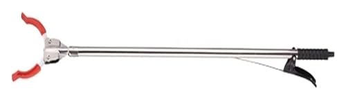YHDMBBSHNB Greifzange, Faltbare Greifer, Multifunktionale Edelstahl Picker Grabber Pick-up Handhabung Werkzeug Reacher Trash Picker(Red) von YHDMBBSHNB