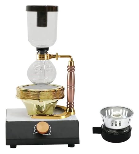 YHDMBBSHNB Siphon Balance Kaffeemaschine, 3 Tassen Halogenlampe Heizung Glassiphon Vakuum Kaffeemaschine Manuelle Tisch-Siphonkanne 360 ml for Kaffee oder Tee YHDMBBSHNB Siphon Balance Kaffeemaschine, 3 Tassen Halogenlampe Heizung Glassiphon Vakuum Kaffeemaschine Manuelle Tisch-Siphonkanne 360 ml for Kaffee oder Tee von YHDMBBSHNB