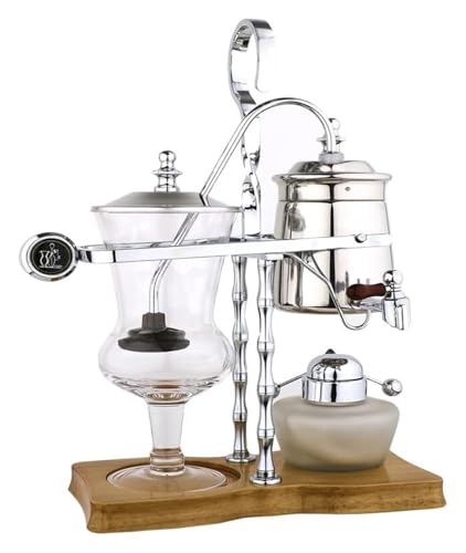 YHDMBBSHNB Siphon Kaffeemaschine, Siphon-Brauer, Elegantes Design im Retro-Stil, 4–5 Tassen, Glas-Siphonkanne for Kaffee oder Tee von YHDMBBSHNB
