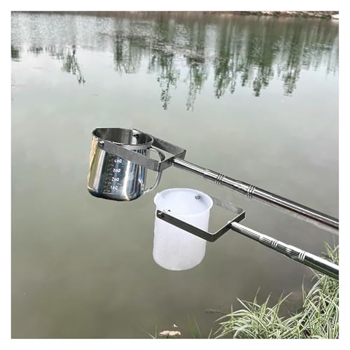 YHDMBBSHNB Teleskop-Wasserprobennehmer, Edelstahl Pendel Becher Probenehmer Schöpfkelle Probenehmer Stange Pole(Plastic,0.86m-2m/2.8ft-6.6ft) von YHDMBBSHNB